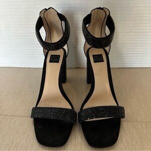 WHBM Black Bling Dress Sandals